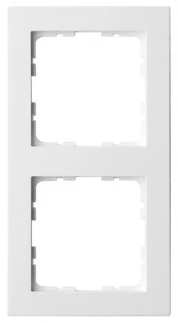 Рамка на 2 поста (белый глянцевый) Jasmart G-Classic G1002W