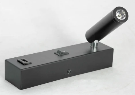 Бра для чтения с usb-портом Lussole Lgo Cozy LSP-8242 (LED, 220V, выключатель, IP21)