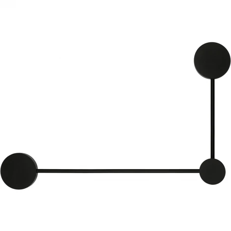 Настенный светильник Wolta WSL-GX53/13-R под лампу GX53 Черный MOLECULE