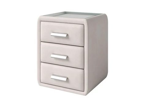 Тумба Soft Mebel (Ткань: Микровелюр Manhattan Цветочный белый) PROxSON 51x48 2049901