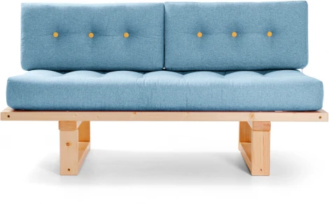 Кушетка Arsko Торн-М сосна голубая рогожка