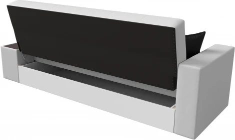 Диван-книжка Лига-020 стол справа (Белый,Черный/Экокожа) Лига Диванов арт.118539