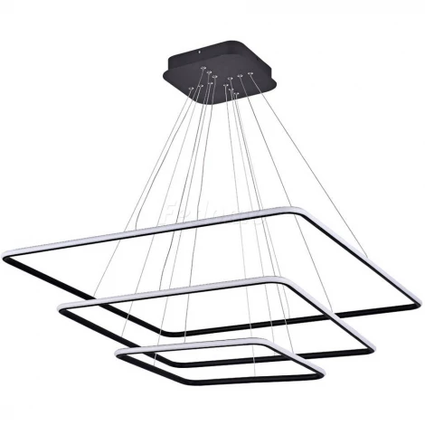 Люстра подвесная светодиодная Donolux, 3 плафона, 135W, черный с белым