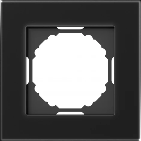 Рамка 1-я, Natural чёрное стекло Donel A07 DEN211BG