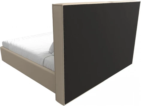 Кровать интерьерная Аура 200 (Бежевый/Экокожа) Лига Диванов арт.120572