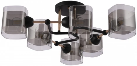 Потолочная люстра на штанге Arte Milano AMALFI 324308/6 BK+FG (220V)