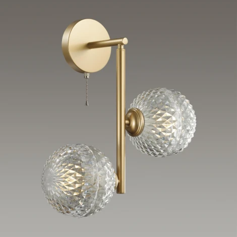 Бра Lumion Geneva 5292/2W (220V, выключатель, шар, шарики)
