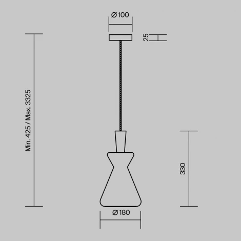 Подвесной светильник Maytoni Toys MOD405PL-01W2 (220V, на проводе)