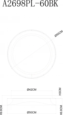 Потолочный светильник Arte Lamp A2698PL-60BK
