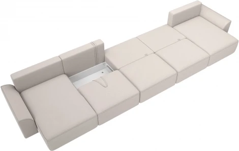 Диван п-образный Лига-048 НПБ МегаЛонг Лига Диванов (Замша) арт.128338