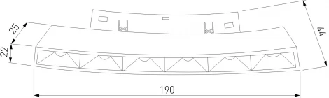 Трековый светильник магнитный Downlight для радиусного шинопровода Elektrostandard Slim Magnetic 85185/01 6W 4200K Intenso чёрный Ø 1200мм (LED, 48V)