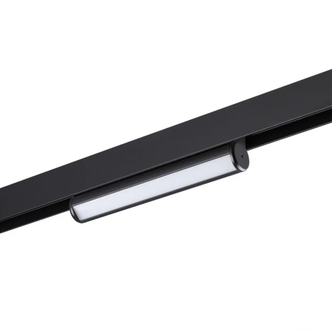 Трековый светильник трехфазный светодиодный Novotech Vector 359950 черный с переключ. цв. темпер. IP20 LED 3000К\4000К\6000К 10W 90-240V