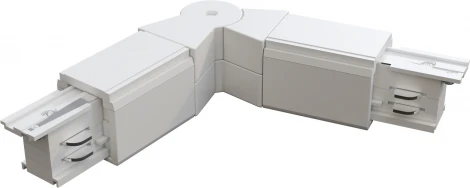 Коннектор поворотный шарнирный Trinity белый (трехфазный) Maytoni Technical TRA005CS-31W (220V)