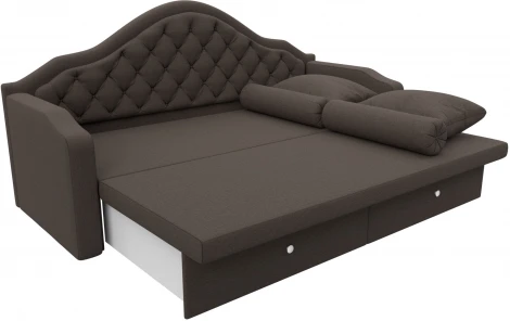 Диван детский прямой Сойер (Коричневый/Рогожка) Лига Диванов арт.122429