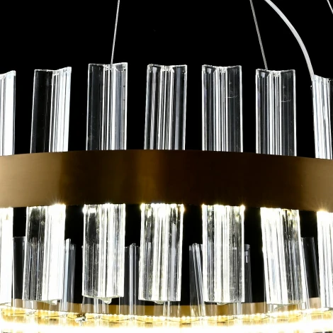 Подвесной светильник хрустальный светодиодный с пультом Reluce 98011-0.4-400 TB (220V, на тросе)