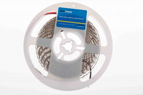 Светодиодная лента двухрядная 22Вт/м 24В 5м LEDS POWER ПРО140 009780