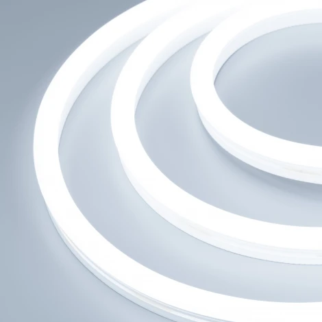 Светодиодная лента герметичная WAVE-SIDE-A120-12x25mm 230V White6000 (12 W/m, IP67, 50m, wire x2) (Arlight, Грибовидная форма) 051935