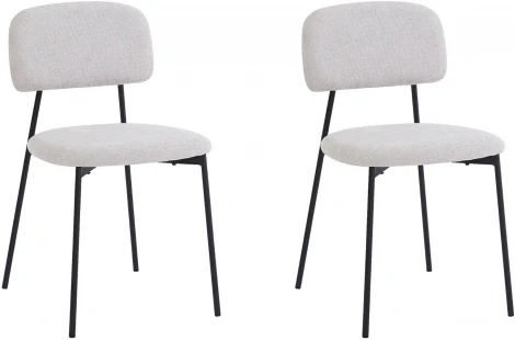 Стул Stool Group Chao светло-серый черные ножки 2 шт. арт.УТ000040820