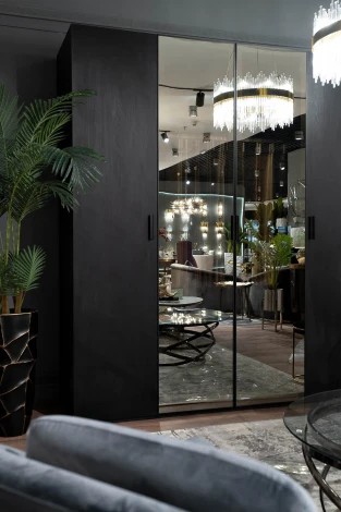 Шкаф Garda Decor 140SA-51BL (Черный)