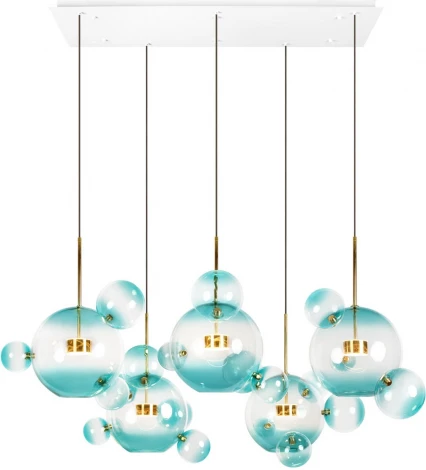 Подвесной светильник Loft It Bolle 2027-S5 Blue (LED, 220V, на проводе, шар, молекулы)