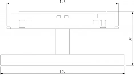 Трековый светильник магнитный Elektrostandard Slim Magnetic 85172/01 4W 4000K Cally (LED, 48V)
