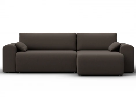 Диван угловой Лига-099 угол универсальный (ДВП,ДСП,ЛДСП,Брус,Фанера/Пластик/Рогожка/Коричневый) Лига Диванов 133693