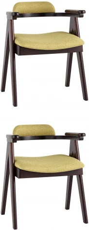 Стул обеденный OLAV оливковый 2 шт. УТ000036440