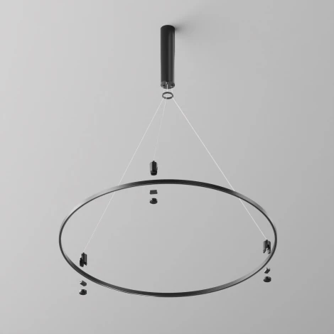 Шинопровод магнитный Flarity круглый черный 80 см Maytoni Busbar trunkings Flarity TRX154-R-D800-B (24V)