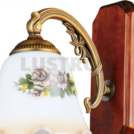 Бра N-Light 857 857-01-01 красное дерево+бронза
