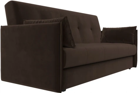 Диван-книжка Лига-018 (Коричневый/Микровельвет) Лига Диванов арт.117862