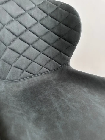 Стул КЛОД, цвет Kiprus-12 Темно-серый, искусственная замша / черный каркас М-City