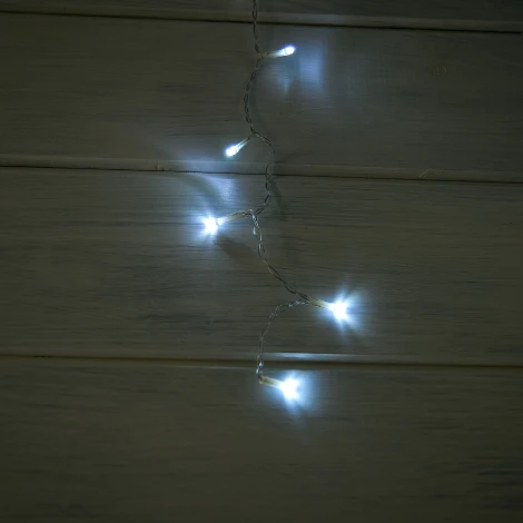 Бахрома светодиодная со статическим свечением, 6м. соединяемая, 80 светодиодов, белый свет Uniel ULD-B6006-080/STK WHITE IP44