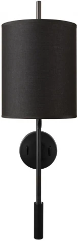 Бра для чтения Loft It Ritz 10253W/B Black (220V, выключатель, круглые)