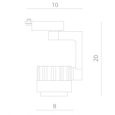 Трековый светильник Arte Lamp Vigile A1610PL-1WH