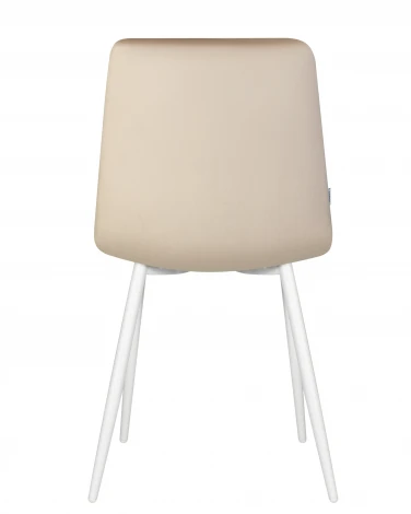 Стул обеденный CHILLY (Бежевый Holland 07, основание белое)
