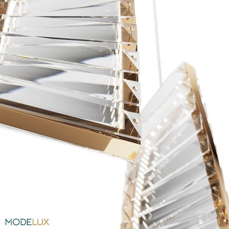 Подвесной светильник светодиодный хрустальный Modelux MODESTYLE MS.88910.5 GD