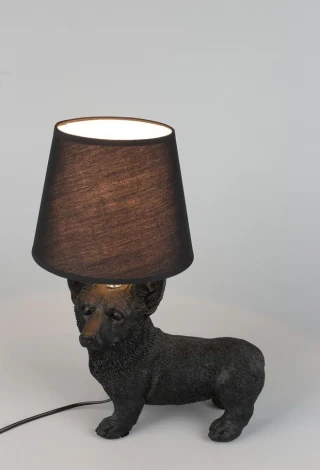 Интерьерная настольная лампа Omnilux Banari OML-16304-01 (220V, выключатель, собака)