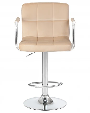 Набор 2 шт стул барный DOBRIN KRUGER ARM (бежевый велюр (MJ9-10))