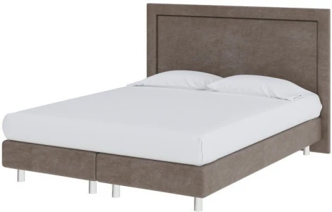 PROxSON Кровать London Boxspring Lift (Ткань: Велюр Лофти Кофейный) 160x200