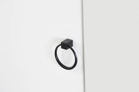 Ева Шкаф однодверный 100.01 Mebelson (ЛДСП,МДФ,ПВХ,Пластик/Светлое дерево,Белый) арт.UL.100-M.104.01.3101