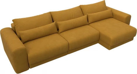 Диван угловой Лига-056 НПБ Лонг угол универсальный Лига Диванов (Велюр) арт.129172