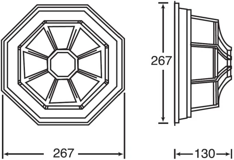 Уличный настенный светильник Oasis Light SIDNEY 10838 W (220V, IP54)