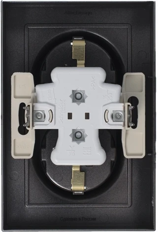 Розетка встраиваемая двойная с заземлением (мокко) Systeme Electric AtlasDesign ATN000624