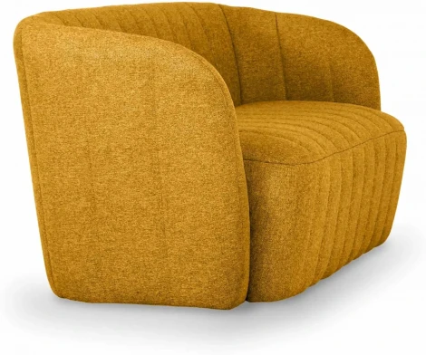 Диван Lecco ОГОГО (арт.745065), (Ткань,Рогожка/Желтый)