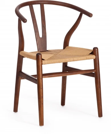 Стул WISHBONE (mod.CB2212) дерево вяз, 57*50.5*79.5, Темный Орех (№5) Tetchair 12826