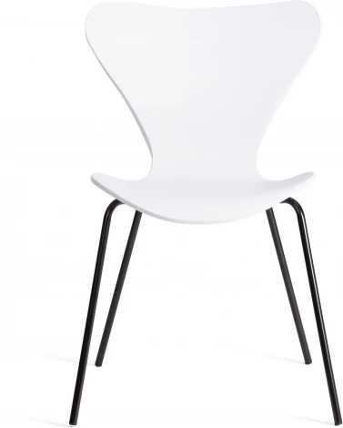 Стул Jacobsen (mod DC 102-1) (Пластик,Металл /Белый,Черный)