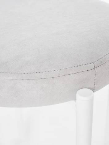 Табурет МАМАДОМА БОБ, Белый/SILVER LUX b20