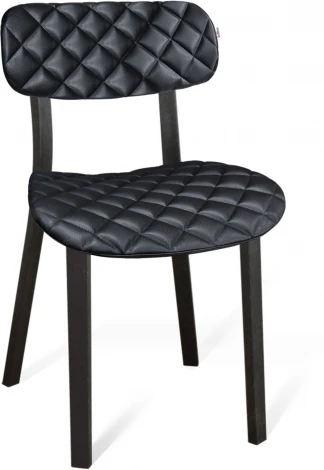 Стул Sheffilton SHT-S85-C12 с мягким сидением и спинкой черный/черный