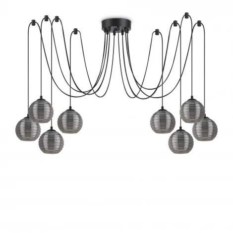 Подвесной светильник Ideal Lux RIGA SP8 FUME' (220V, на проводе, шарики)