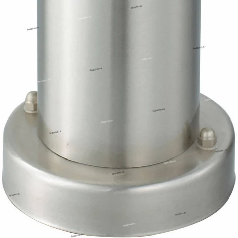 Столб уличный Horoz Ladin, 1 плафон, никель с белым